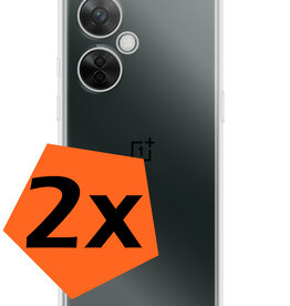 Nomfy Nomfy OnePlus Nord CE 3 Lite Hoesje Siliconen - Transparant - 2 PACK