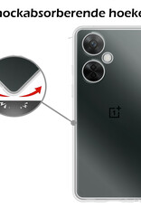 Nomfy Hoesje Geschikt voor OnePlus Nord CE 3 Lite Hoesje Siliconen Cover Case Met Screenprotector - Hoes Geschikt voor OnePlus Nord CE 3 Lite Hoes Back Case - Transparant