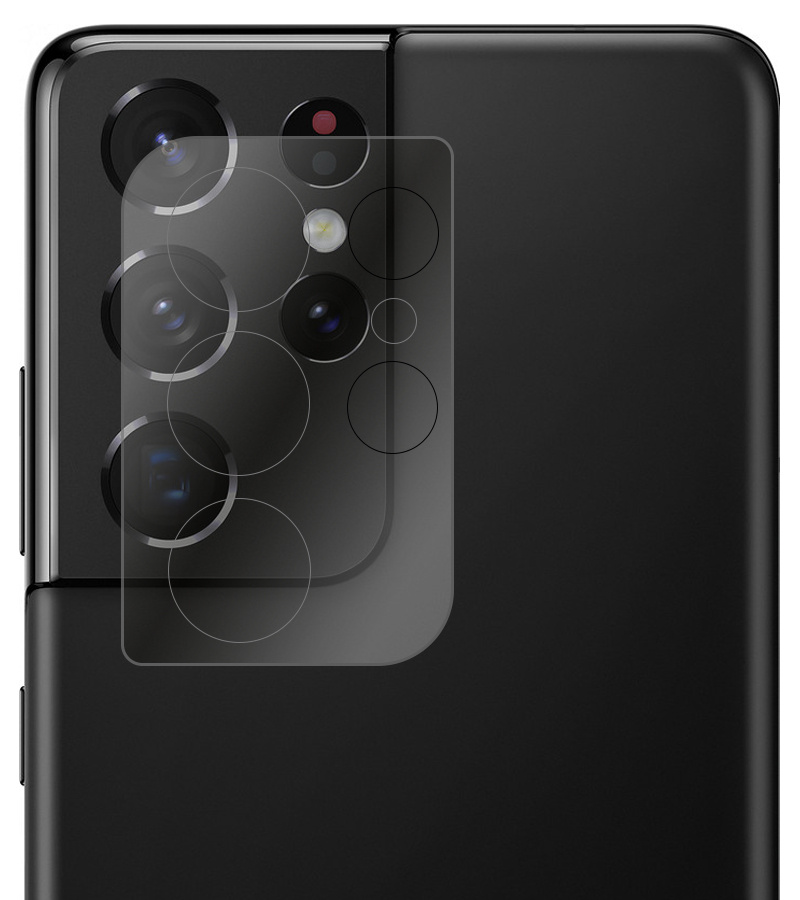 BASEY. Screenprotector Geschikt voor Samsung S21 Ultra Camera Screenprotector Tempered Glass Beschermglas Camera - Screenprotector Geschikt voor Samsung Galaxy S21 Ultra Camera Screen Protector