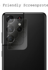 BASEY. Screenprotector Geschikt voor Samsung S21 Ultra Camera Screenprotector Tempered Glass Beschermglas Camera - Screenprotector Geschikt voor Samsung Galaxy S21 Ultra Camera Screen Protector - 2 Stuks
