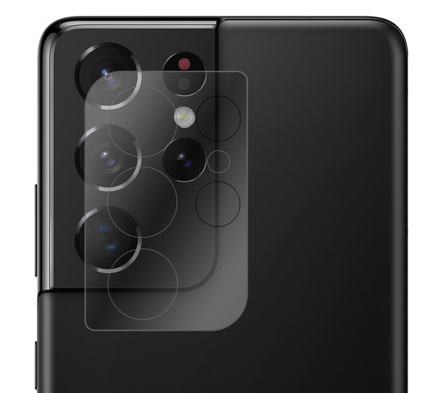 NoXx Screenprotector Geschikt voor Samsung S21 Ultra Camera Screenprotector Gehard Glas - Screenprotector Geschikt voor Samsung Galaxy S21 Ultra Screenprotector Camera Tempered Glass