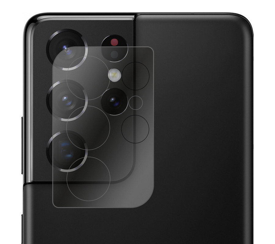 Nomfy Screenprotector Geschikt voor Samsung S21 Ultra Camera Screen Protector Beschermglas - Screenprotector Geschikt voor Samsung Galaxy S21 Ultra Camera Screenprotector Tempered Glass