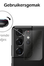 Nomfy Screenprotector Geschikt voor Samsung S21 Ultra Camera Screen Protector Beschermglas - Screenprotector Geschikt voor Samsung Galaxy S21 Ultra Camera Screenprotector Tempered Glass