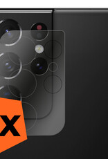 Nomfy Screenprotector Geschikt voor Samsung S21 Ultra Camera Screen Protector Beschermglas - Screenprotector Geschikt voor Samsung Galaxy S21 Ultra Camera Screenprotector Tempered Glass - 2 PACK