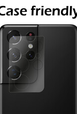 Nomfy Screenprotector Geschikt voor Samsung S21 Ultra Camera Screen Protector Beschermglas - Screenprotector Geschikt voor Samsung Galaxy S21 Ultra Camera Screenprotector Tempered Glass - 2 PACK