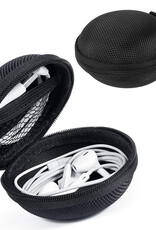 Nomfy Opberghoes Oortjes Met Rits - Nylon Cover Voor Laadkabels en Accessoires - Zwart