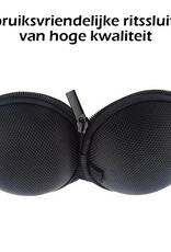 Nomfy Opberghoes Oortjes Met Rits - Nylon Cover Voor Laadkabels en Accessoires - Zwart