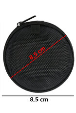 Nomfy Opberghoes Oortjes Met Rits - Nylon Cover Voor Laadkabels en Accessoires - Zwart