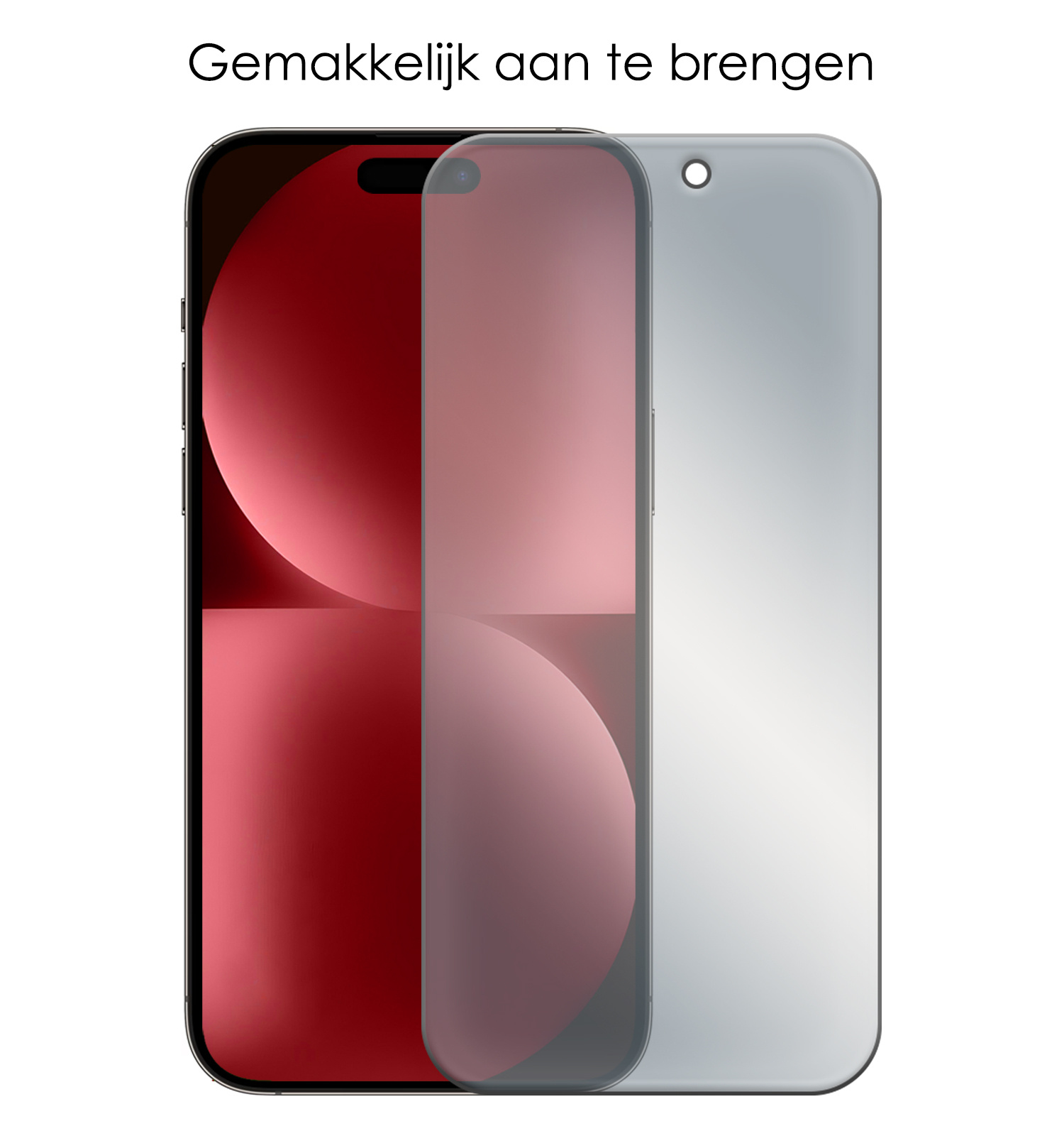 NoXx Screenprotector Geschikt voor iPhone 15 Screenprotector Privacy Tempered Glass Gehard Glas Display Cover - 2x