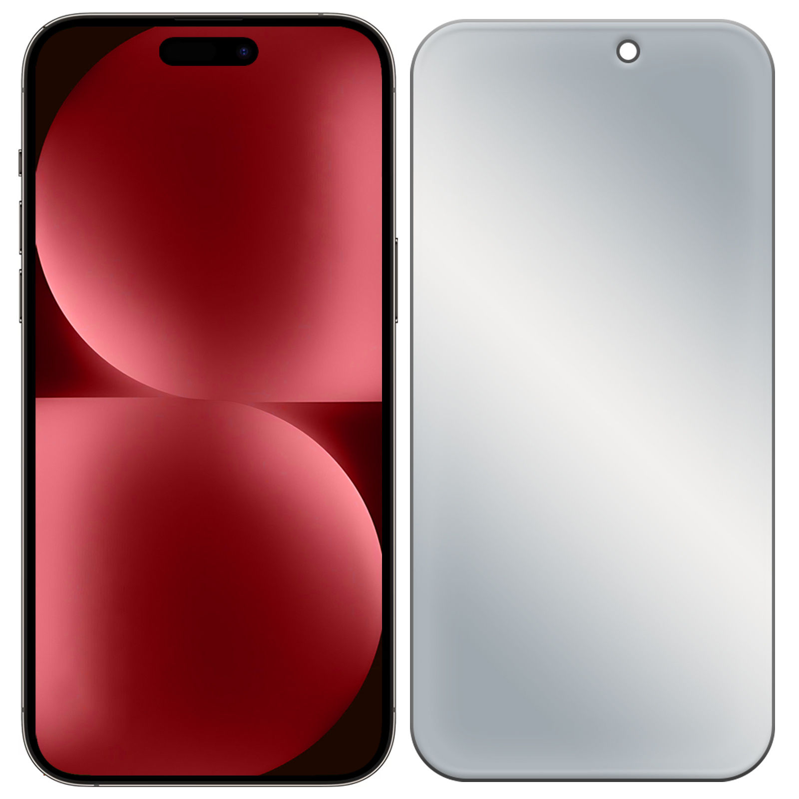 NoXx Screenprotector Geschikt voor iPhone 15 Pro Screenprotector Privacy Tempered Glass Gehard Glas Display Cover - 2x