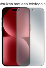 NoXx Screenprotector Geschikt voor iPhone 15 Pro Screenprotector Privacy Tempered Glass Gehard Glas Display Cover - 2x