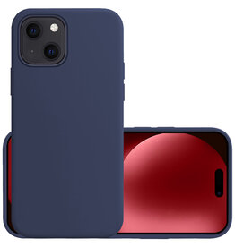 NoXx NoXx iPhone 15 Hoesje Siliconen - Donkerblauw