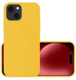 NoXx NoXx iPhone 15 Hoesje Siliconen - Geel