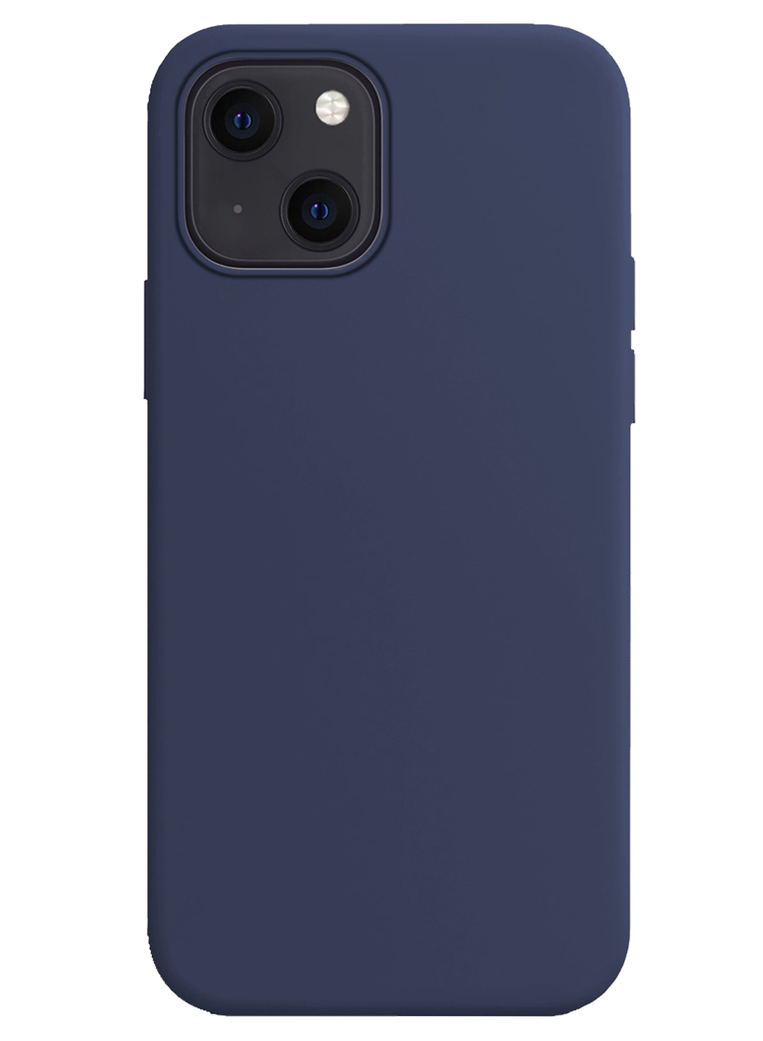 NoXx Hoes Geschikt voor iPhone 15 Hoesje Cover Siliconen Back Case Hoes - Donkerblauw - 2x