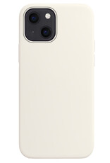 NoXx Hoes Geschikt voor iPhone 15 Hoesje Cover Siliconen Back Case Hoes - Wit - 2x
