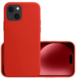 NoXx NoXx iPhone 15 Plus Hoesje Siliconen - Rood