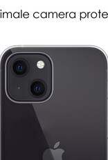 NoXx Hoes Geschikt voor iPhone 15 Plus Hoesje Cover Siliconen Back Case Hoes - Transparant