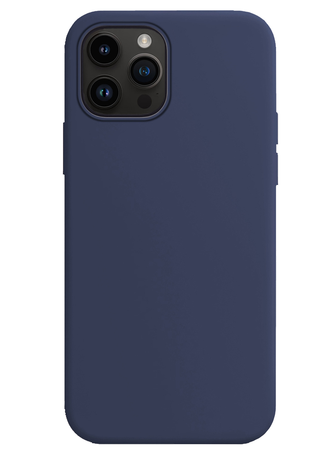NoXx Hoes Geschikt voor iPhone 15 Pro Hoesje Cover Siliconen Back Case Hoes - Donkerblauw