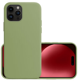 NoXx NoXx iPhone 15 Pro Hoesje Siliconen - Groen