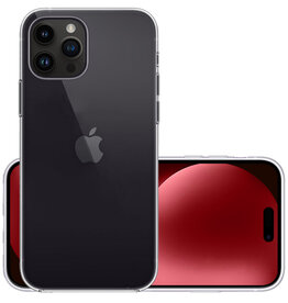 NoXx NoXx iPhone 15 Pro Hoesje Siliconen - Transparant