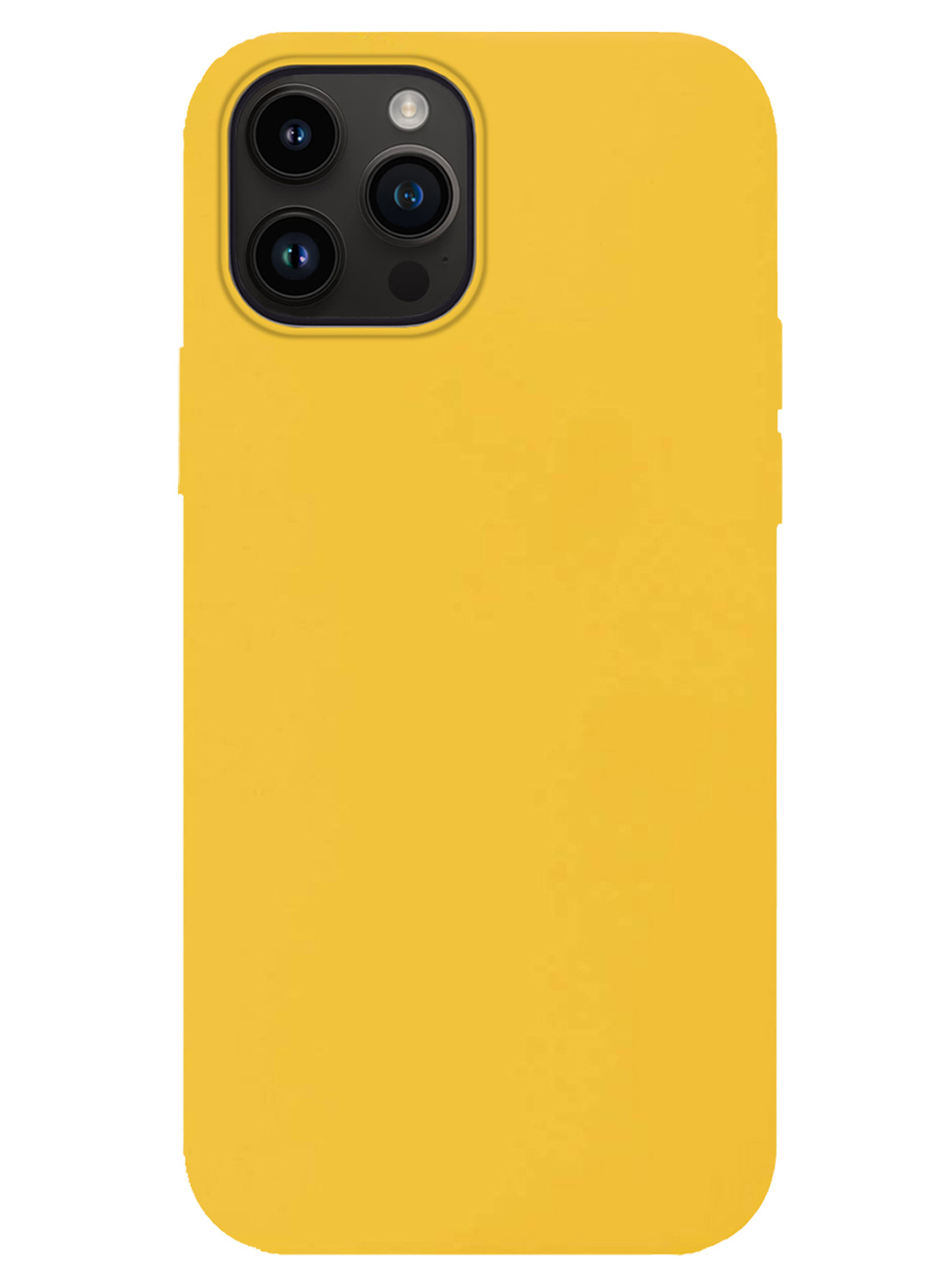 NoXx Hoes Geschikt voor iPhone 15 Pro Max Hoesje Cover Siliconen Back Case Hoes - Geel