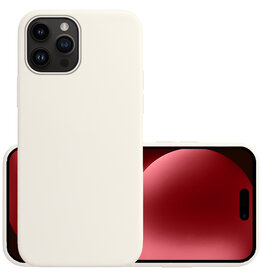 NoXx NoXx iPhone 15 Pro Max Hoesje Siliconen - Wit