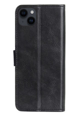 NoXx Hoes Geschikt voor iPhone 15 Plus Hoesje Book Case Hoes Flip Cover Wallet Bookcase - Zwart