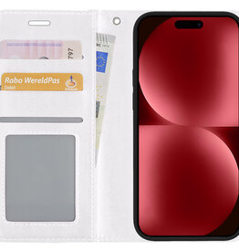 NoXx NoXx iPhone 15 Pro Max Hoesje Bookcase - Wit