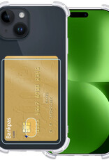 BASEY. Hoes Geschikt voor iPhone 15 Hoesje Shock Proof Case Hoes - Hoesje Geschikt voor iPhone 15 Hoes Cover Shockproof - Transparant