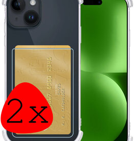 BASEY. BASEY. iPhone 15 Hoesje Pashouder - 2 PACK