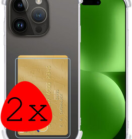 BASEY. BASEY. iPhone 15 Pro Max Hoesje Pashouder - 2 PACK