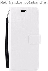 BASEY. Hoes Geschikt voor iPhone 15 Pro Max Hoesje Bookcase Hoes Flip Case Book Cover - Hoesje Geschikt voor iPhone 15 Pro Max Hoes Book Case Hoesje - Wit