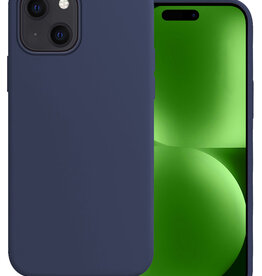 BASEY. BASEY. iPhone 15 Hoesje Siliconen - Donkerblauw