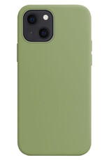 BASEY. Hoes Geschikt voor iPhone 15 Hoesje Siliconen Back Cover Case - Hoesje Geschikt voor iPhone 15 Hoes Cover Hoesje - Groen