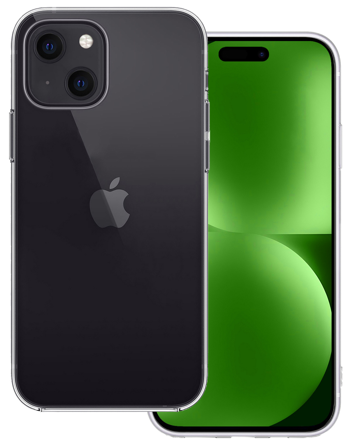 BASEY. Hoes Geschikt voor iPhone 15 Hoesje Siliconen Back Cover Case - Hoesje Geschikt voor iPhone 15 Hoes Cover Hoesje - Transparant