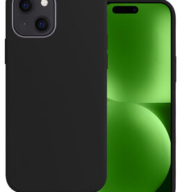 BASEY. BASEY. iPhone 15 Plus Hoesje Siliconen - Zwart