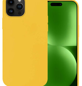 BASEY. BASEY. iPhone 15 Pro Hoesje Siliconen - Geel