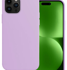 BASEY. BASEY. iPhone 15 Pro Hoesje Siliconen - Lila