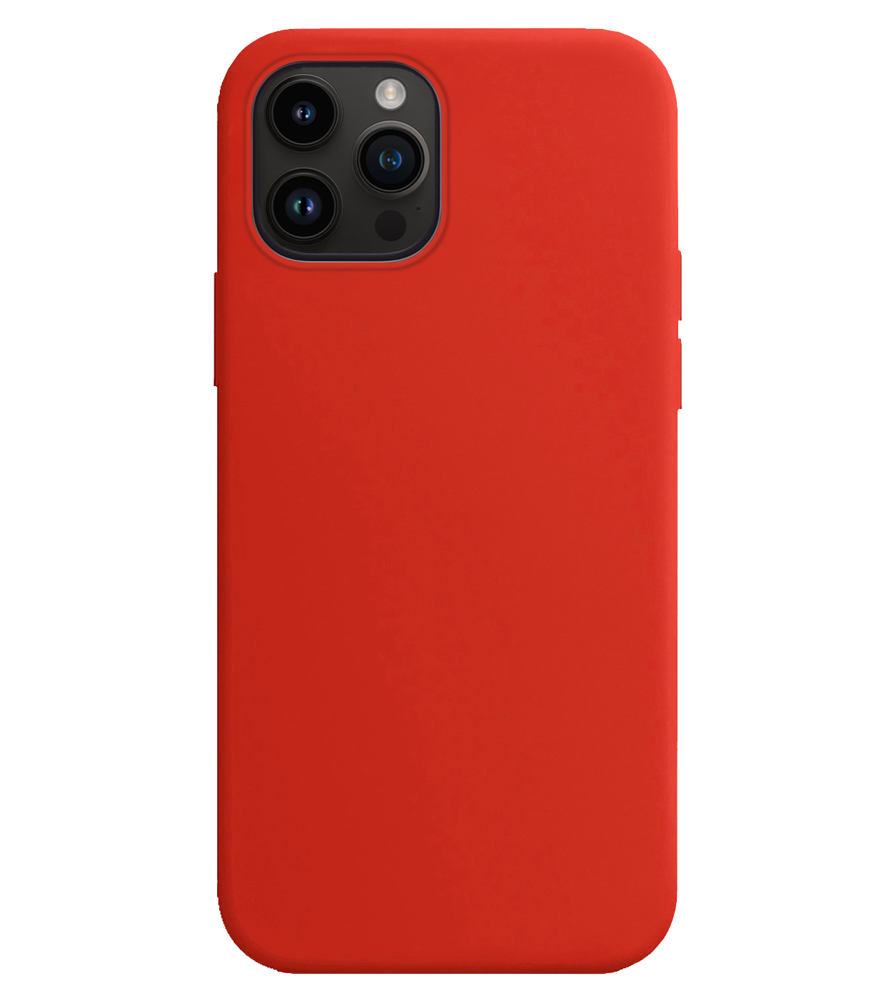 BASEY. Hoes Geschikt voor iPhone 15 Pro Hoesje Siliconen Back Cover Case - Hoesje Geschikt voor iPhone 15 Pro Hoes Cover Hoesje - Rood