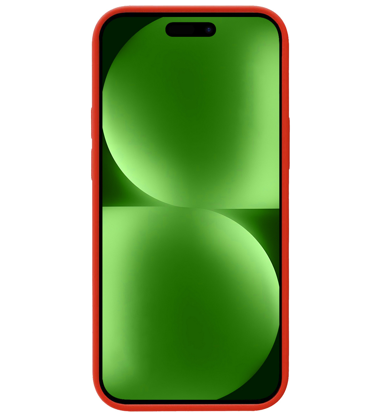 BASEY. Hoes Geschikt voor iPhone 15 Pro Hoesje Siliconen Back Cover Case - Hoesje Geschikt voor iPhone 15 Pro Hoes Cover Hoesje - Rood