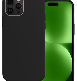 BASEY. BASEY. iPhone 15 Pro Hoesje Siliconen - Zwart