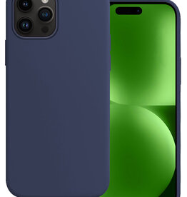 BASEY. BASEY. iPhone 15 Pro Max Hoesje Siliconen - Donkerblauw