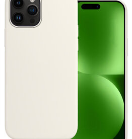 BASEY. BASEY. iPhone 15 Pro Max Hoesje Siliconen - Wit