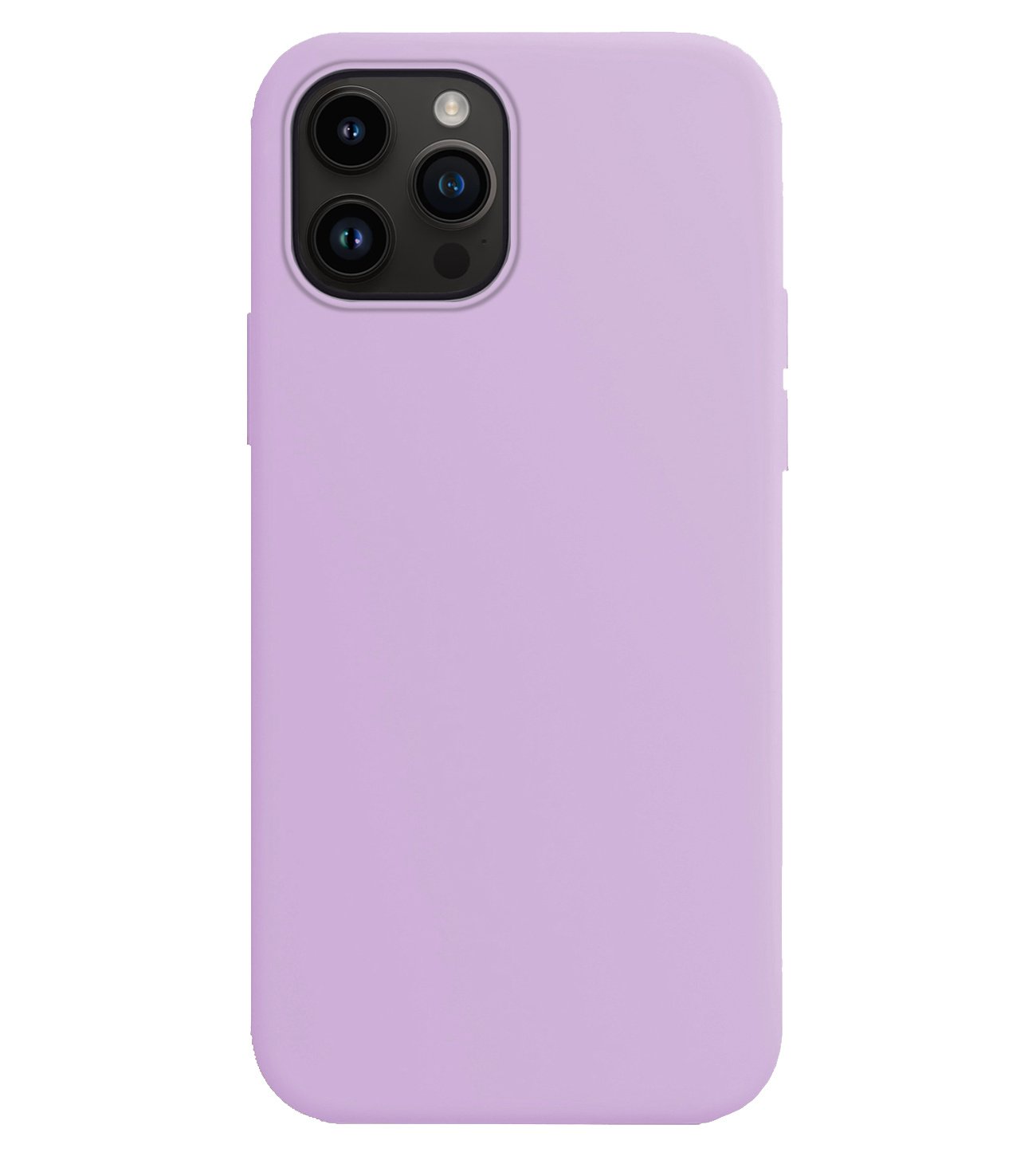 BASEY. Hoes Geschikt voor iPhone 15 Pro Max Hoesje Siliconen Back Cover Case - Hoesje Geschikt voor iPhone 15 Pro Max Hoes Cover Hoesje - Lila - 2 Stuks