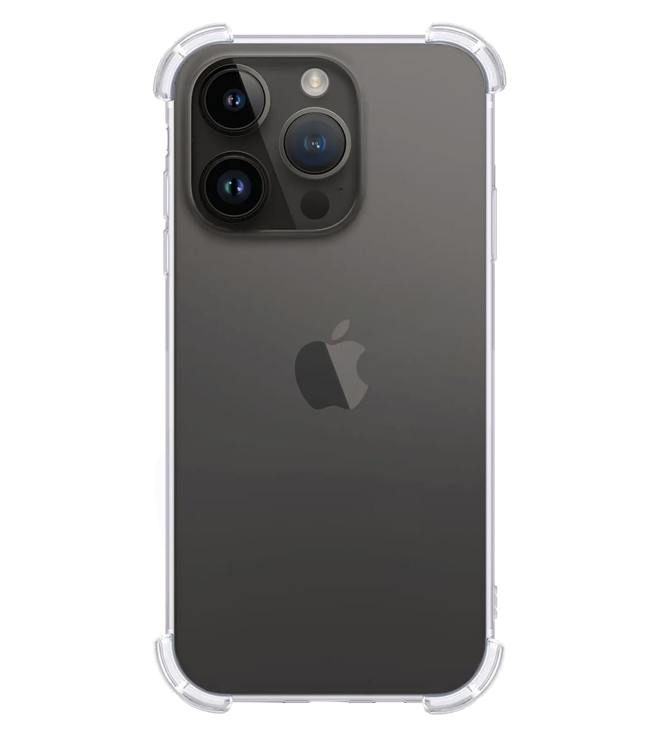 BASEY. Hoes Geschikt voor iPhone 15 Pro Hoesje Shock Proof Case Hoes Siliconen - Hoesje Geschikt voor iPhone 15 Pro Hoes Cover Shockproof - Transparant