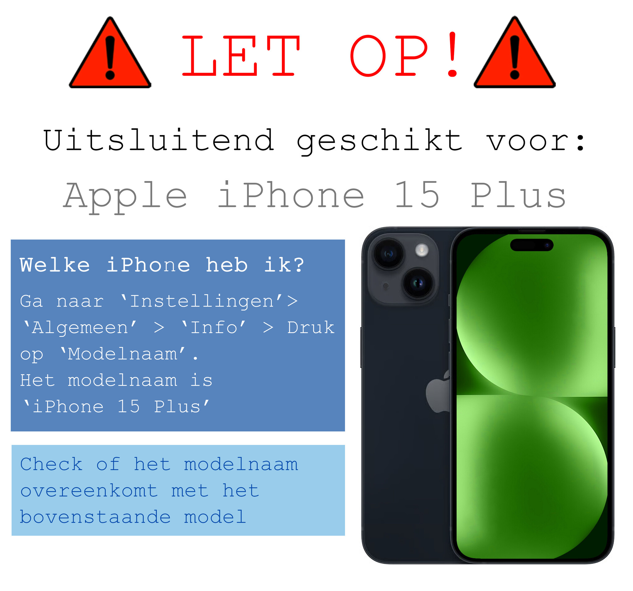 BASEY. Hoes Geschikt voor iPhone 15 Plus Hoesje Shock Proof Case Hoes - Hoesje Geschikt voor iPhone 15 Plus Hoes Cover Shockproof - Transparant - 2 Stuks