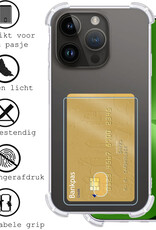 BASEY. Hoes Geschikt voor iPhone 15 Pro Max Hoesje Shock Proof Case Hoes Met 2x Screenprotector - Hoesje Geschikt voor iPhone 15 Pro Max Hoes Cover Shockproof - Transparant