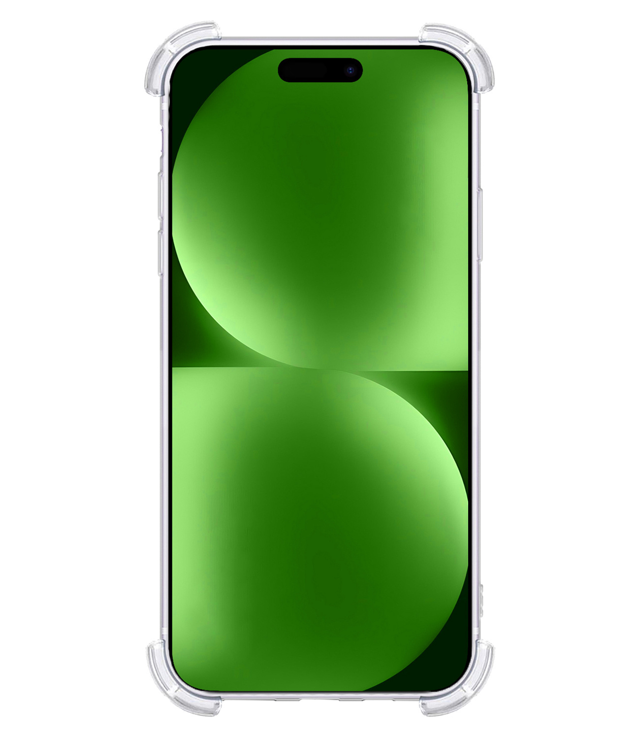 BASEY. Hoes Geschikt voor iPhone 15 Pro Max Hoesje Shock Proof Case Hoes Met 2x Screenprotector - Hoesje Geschikt voor iPhone 15 Pro Max Hoes Cover Shockproof - Transparant
