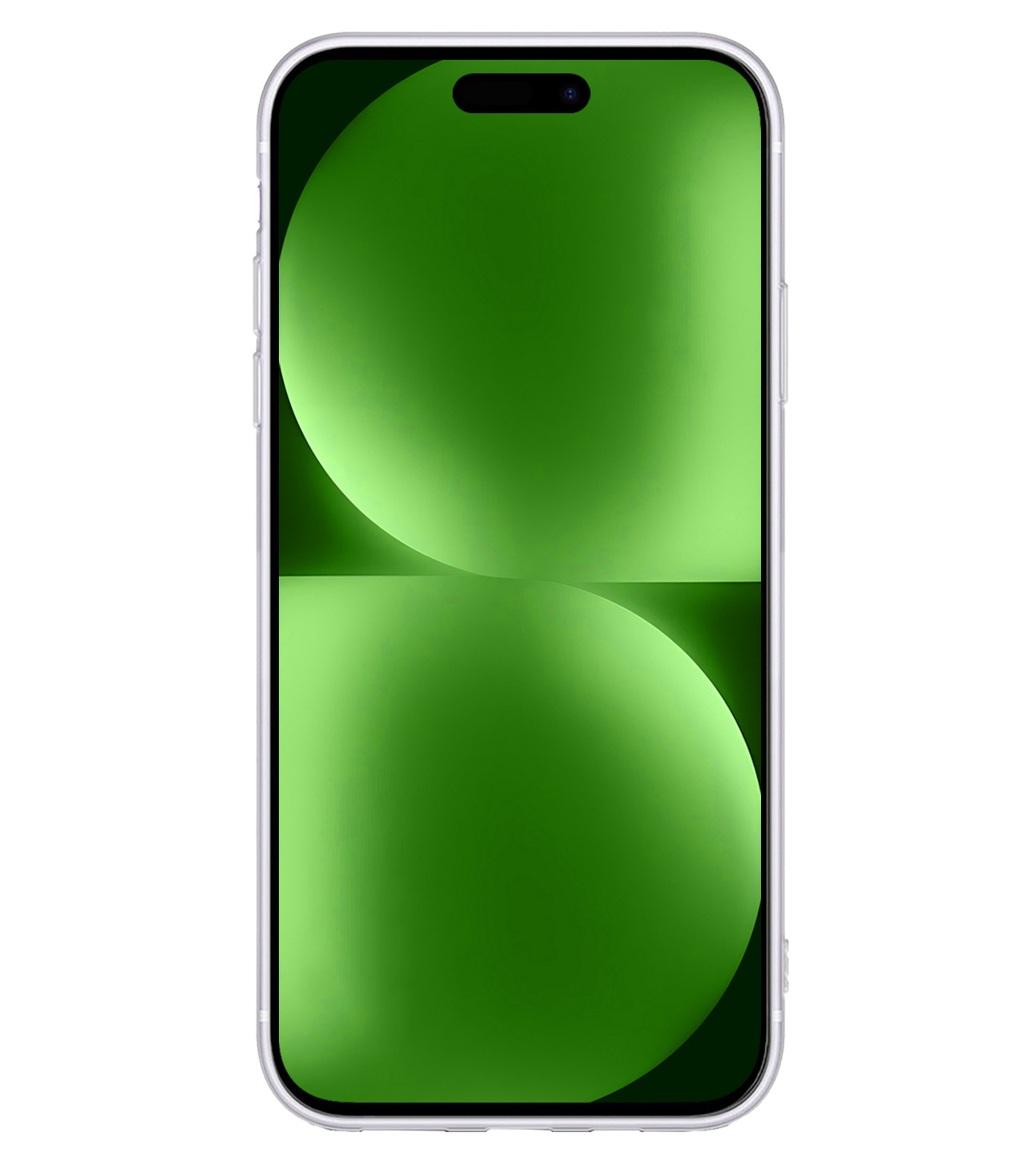 BASEY. Hoes Geschikt voor iPhone 15 Hoesje Siliconen Back Cover Case Met 2x Screenprotector - Hoesje Geschikt voor iPhone 15 Hoes Cover Hoesje - Transparant