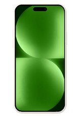 BASEY. Hoes Geschikt voor iPhone 15 Hoesje Siliconen Back Cover Case Met 2x Screenprotector - Hoesje Geschikt voor iPhone 15 Hoes Cover Hoesje - Wit